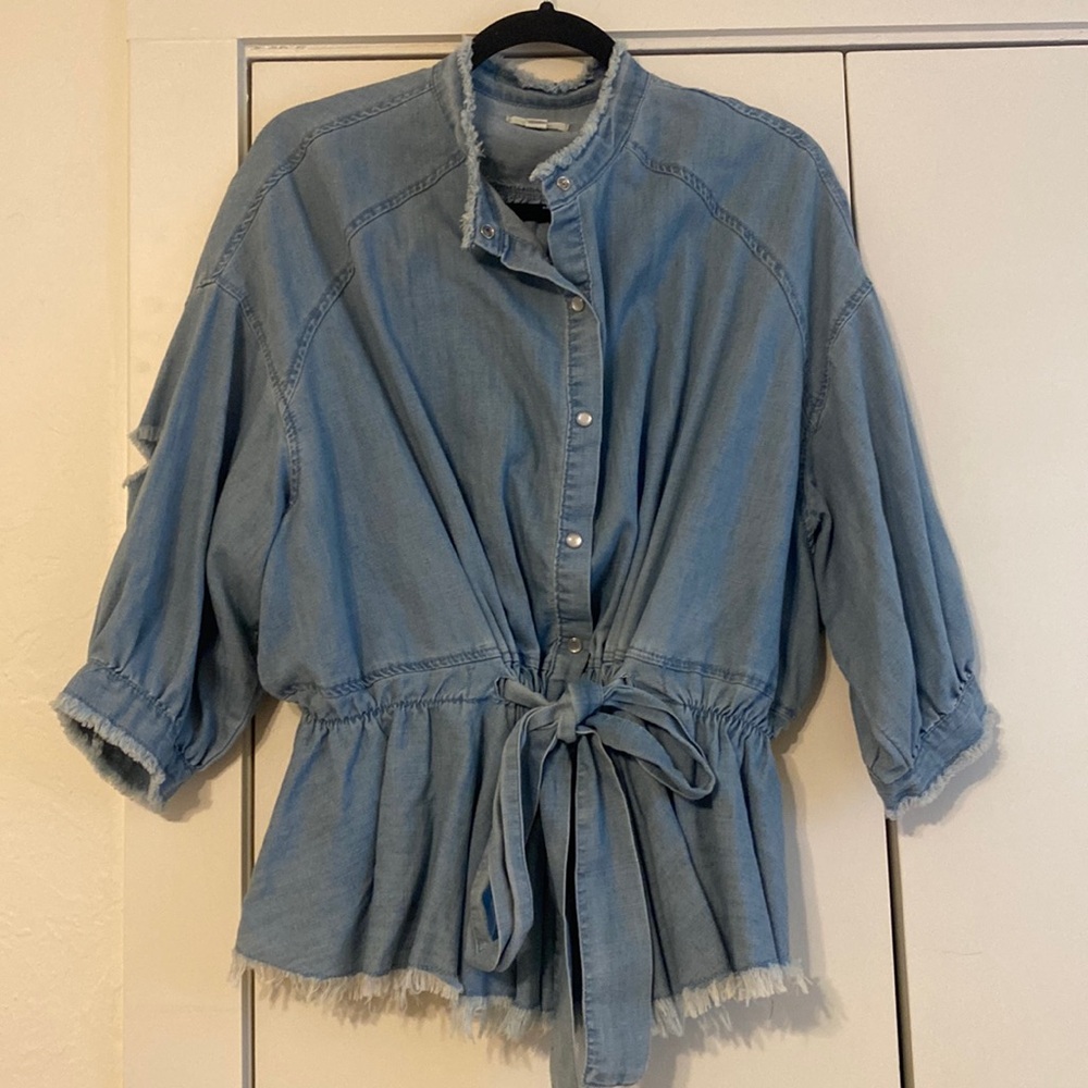 Denim blouse